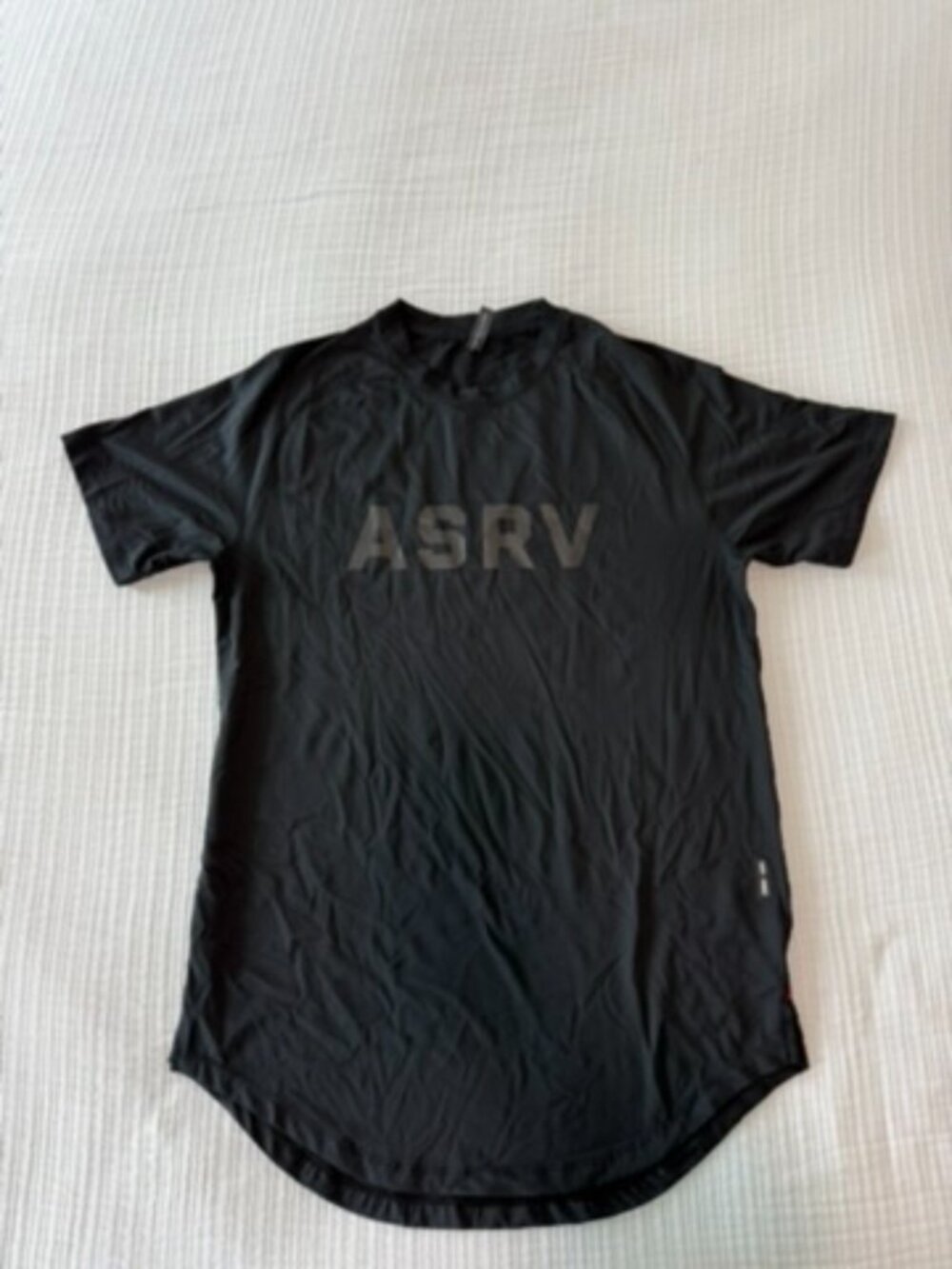 ASRV Silver-Lite 2.0 Established Tee Black ASRV Logo Men's M DSG-0660